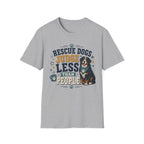 Rescue Dogs Judge Less Than People T-Shirt — Cute Bernese Mountain Dog Rescue Tee