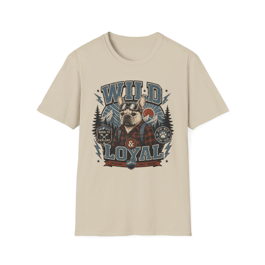 Wild & Loyal French Bulldog T-Shirt — Retro Outdoors Dog Tee