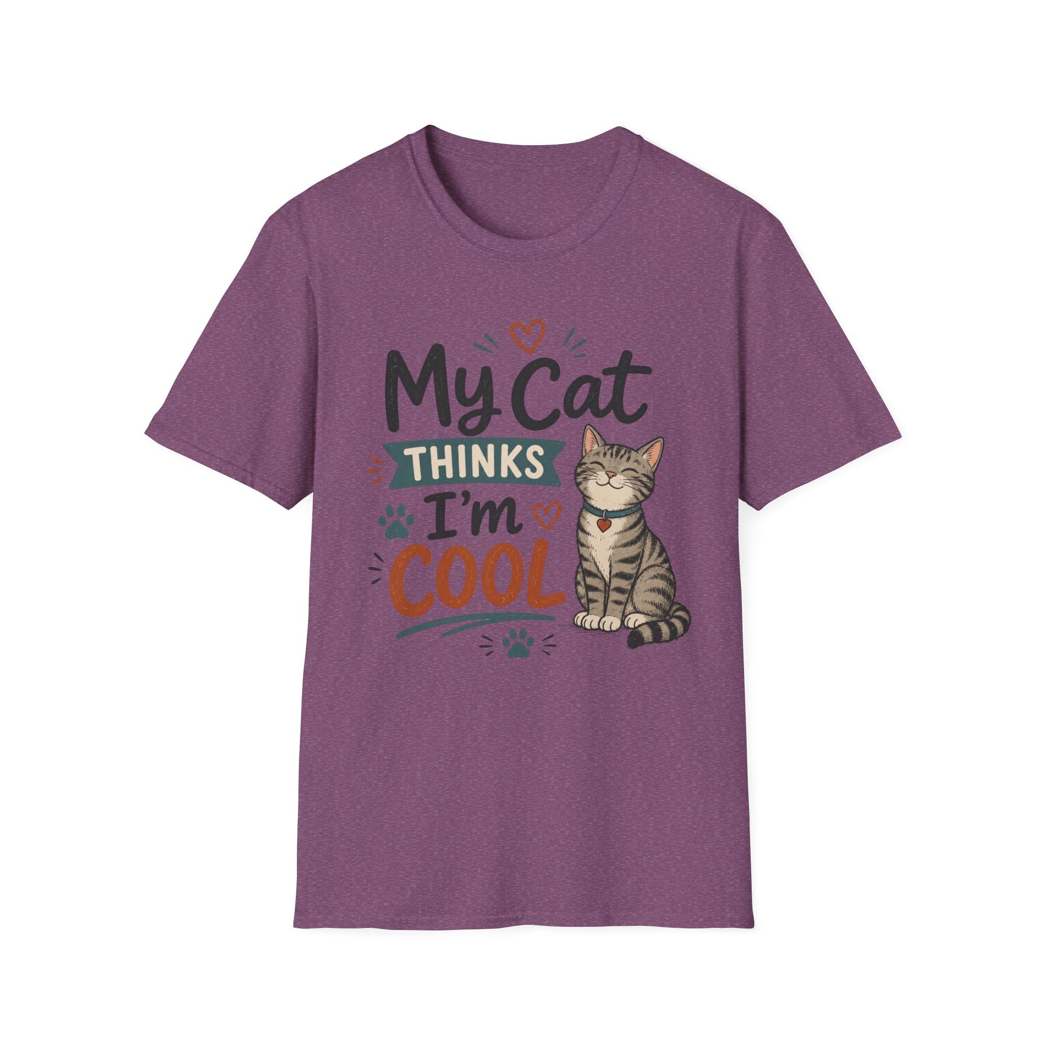 My Cat Thinks I’m Cool T-Shirt – Cute Cat Lover Graphic Tee