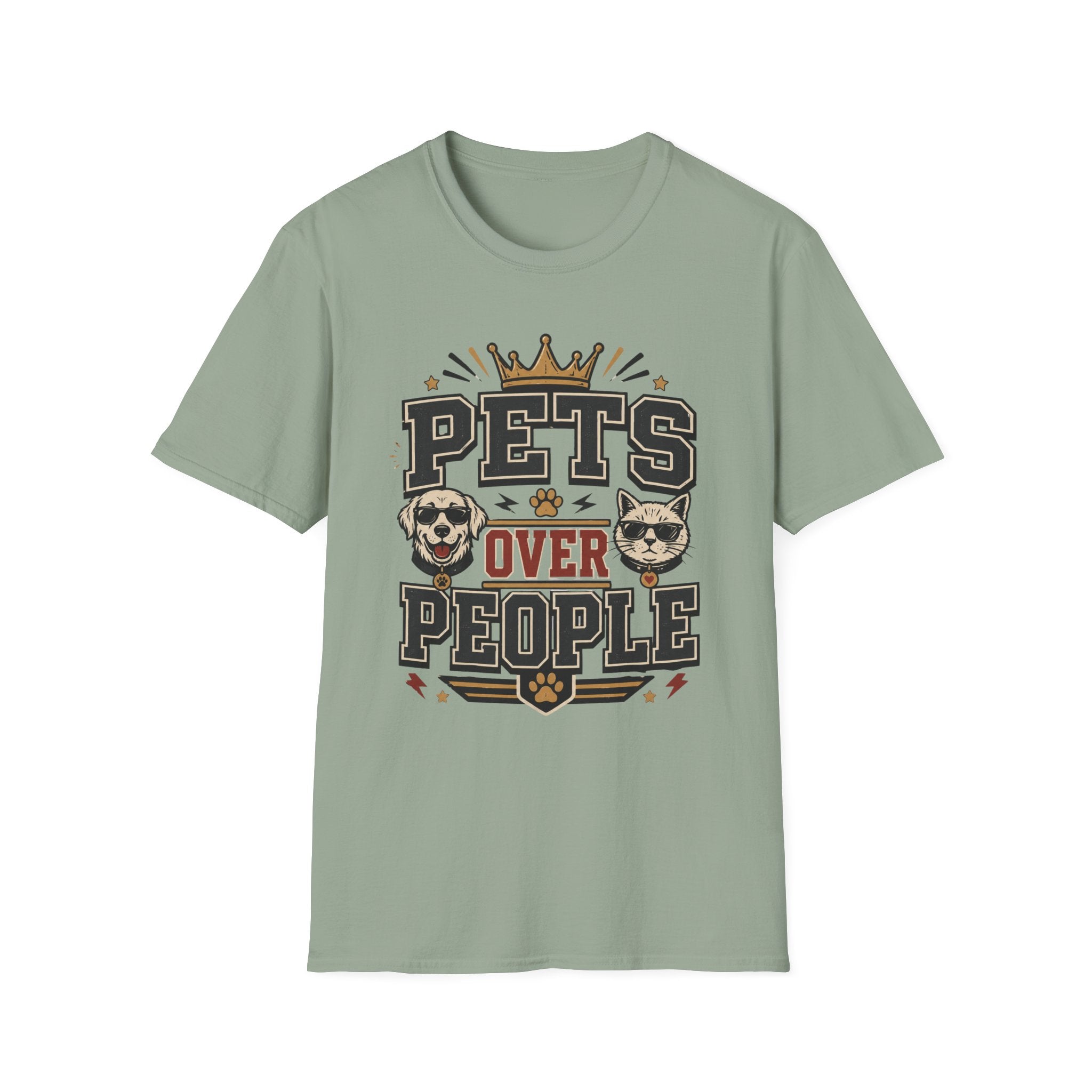Pets Over People T-Shirt — Funny Dog & Cat Lover Tee