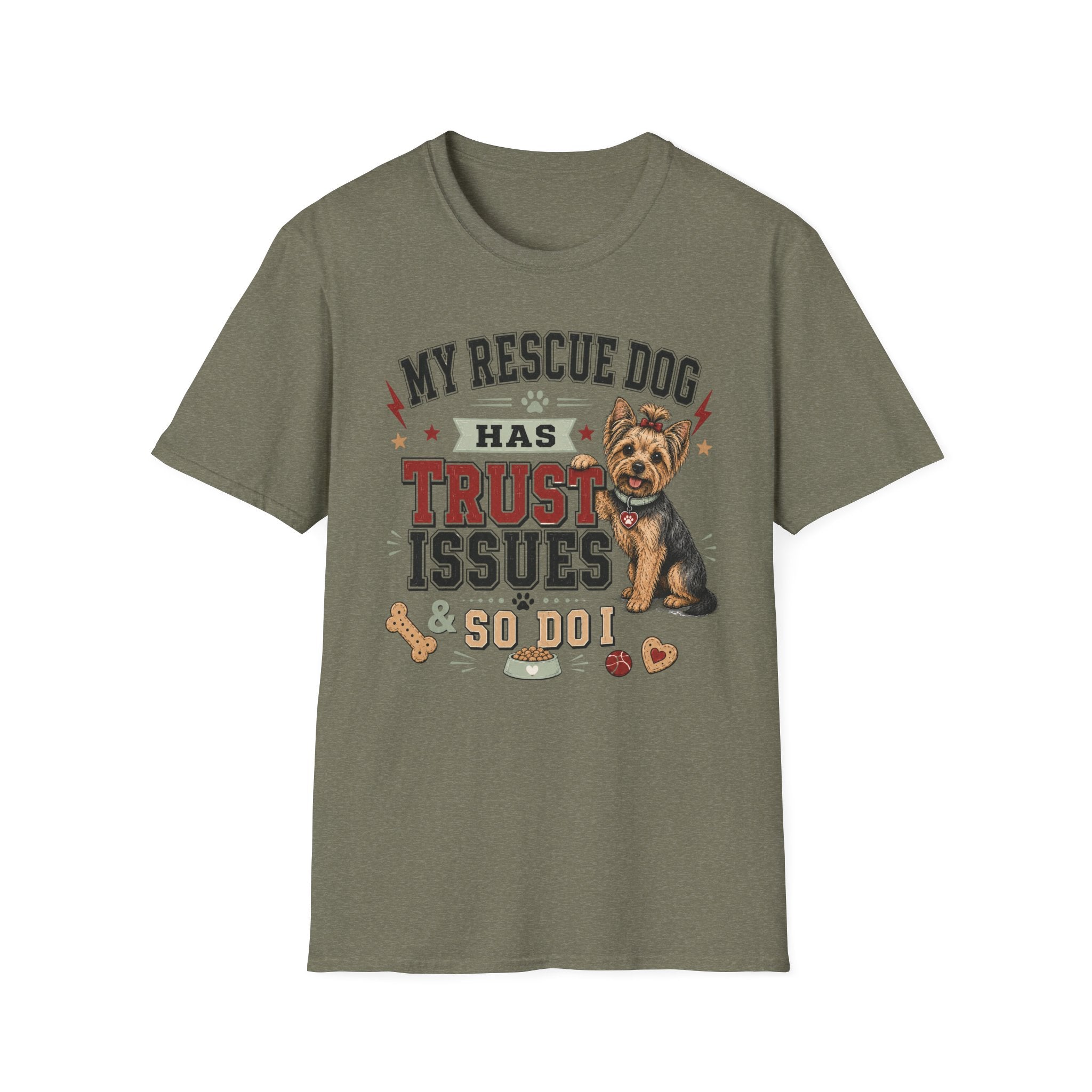 My Rescue Dog Has Trust Issues T-Shirt —Yorki Rescue Dog Owner Tee
