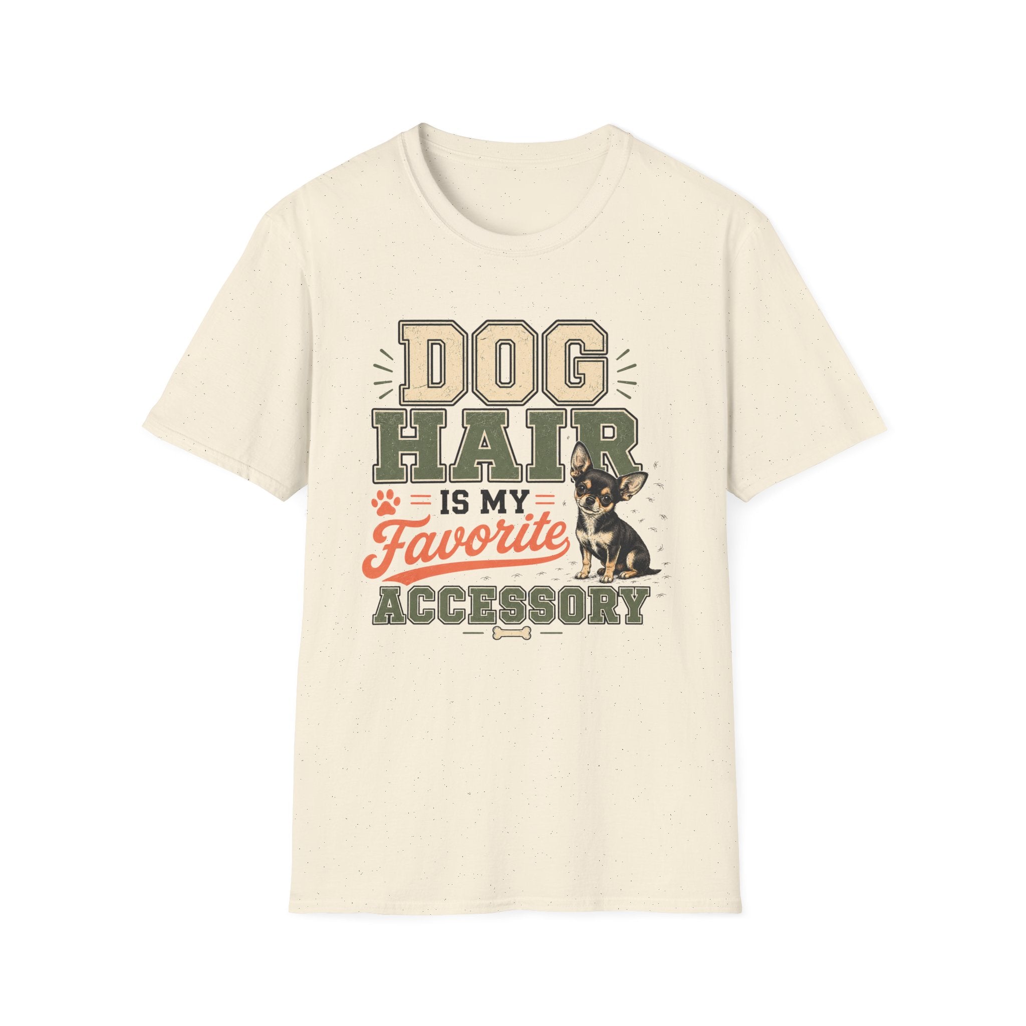 Dog Hair Is My Favorite Accessory T-Shirt — Chihuahua Dog Lover Tee