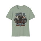 Wild & Loyal Dog T-Shirt — Vintage Lumberjack Black Labrador Design