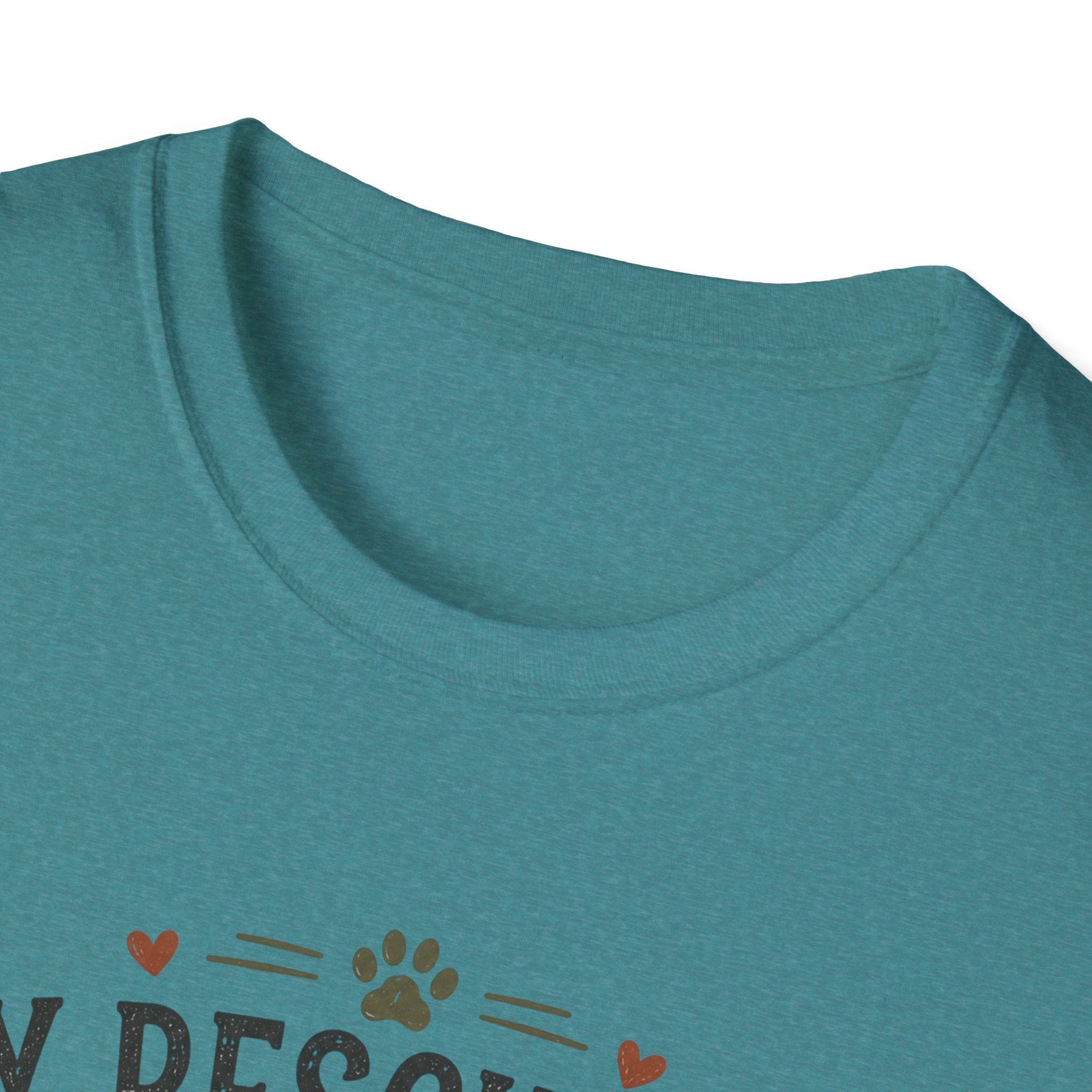 Rescue Dog T-Shirt — "My Rescue Dog Came With Emotional Baggage" Cute Adopted Pup Tee