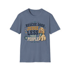Rescue Dogs Judge Less Than People T-Shirt — Cute Cocker Spaniel Rescue Tee