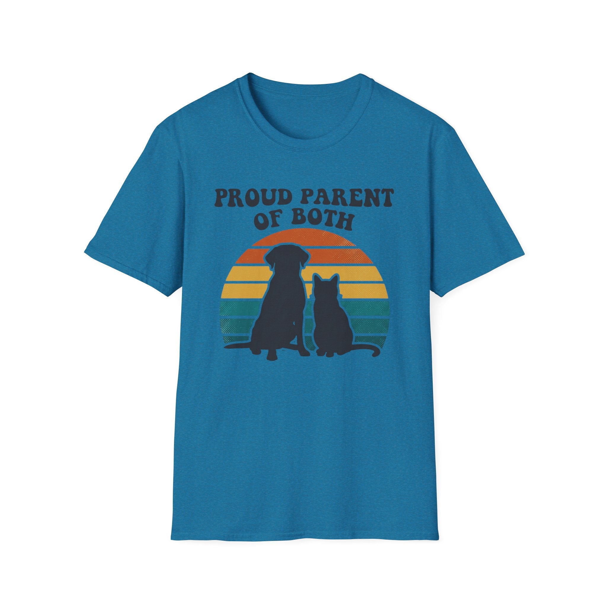 Proud Parent of Both T‑Shirt — Dog & Cat Pet Lover Tee