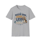 Rescue Dogs Judge Less Than People T-Shirt — Cute Basset Hound Rescue Tee