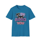 'My Cat Judges You' Cute Funny Cat Graphic Tee