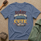 Sorry I'm Late My Dog Was Being Cute T-Shirt — Pit Bull Dog Lover Tee