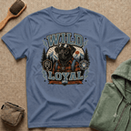 Wild & Loyal Dog T-Shirt — Vintage Lumberjack Black Labrador Design