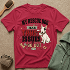 My Rescue Dog Has Trust Issues T-Shirt —Bull Terrier Rescue Dog Owner Tee