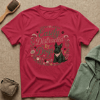 Easily Distracted By Dogs T-Shirt — Cute Scottish Terrier Floral Dog Lover Tee