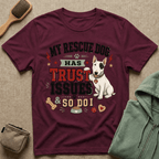 My Rescue Dog Has Trust Issues T-Shirt —Bull Terrier Rescue Dog Owner Tee