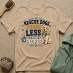 Rescue Dogs Judge Less Than People T-Shirt — Cute Cocker Spaniel Rescue Tee