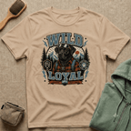 Wild & Loyal Dog T-Shirt — Vintage Lumberjack Black Labrador Design