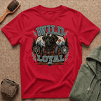 Wild & Loyal Dog T-Shirt — Vintage Lumberjack Black Labrador Design