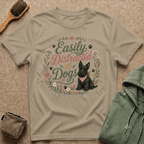 Easily Distracted By Dogs T-Shirt — Cute Scottish Terrier Floral Dog Lover Tee