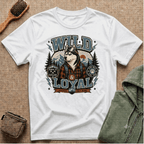 Wild & Loyal Husky T-Shirt — Vintage Mountain Dog Tee