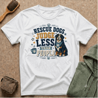 Rescue Dogs Judge Less Than People T-Shirt — Cute Bernese Mountain Dog Rescue Tee