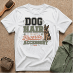 Dog Hair Is My Favorite Accessory T-Shirt — German Shepherd Pet Lover Tee