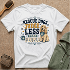 Rescue Dogs Judge Less Than People T-Shirt — Cute Cocker Spaniel Rescue Tee