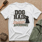 Dog Hair Is My Favorite Accessory T-Shirt — Black Lab Dog Lover Tee