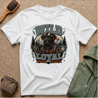 Wild & Loyal Dog T-Shirt — Vintage Lumberjack Black Labrador Design